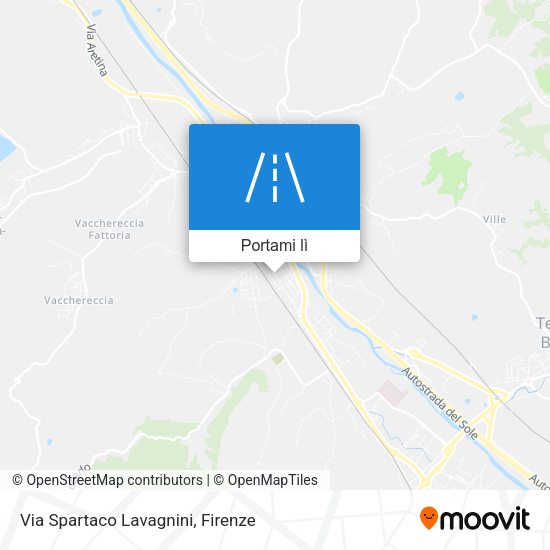 Mappa Via Spartaco Lavagnini