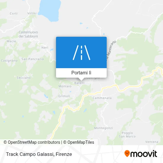 Mappa Track Campo Galassi