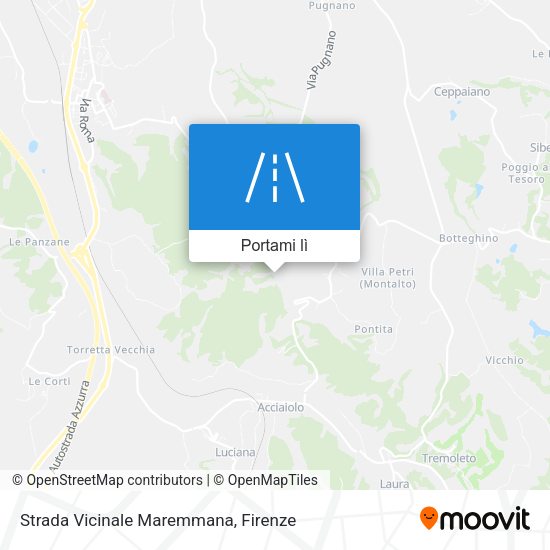 Mappa Strada Vicinale Maremmana
