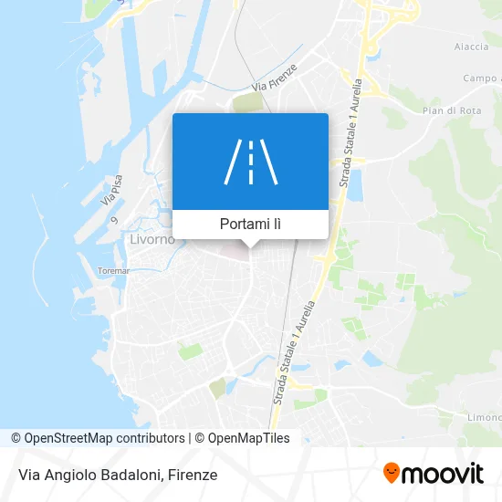 Mappa Via Angiolo Badaloni
