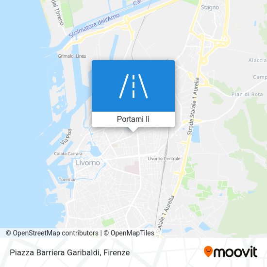 Mappa Piazza Barriera Garibaldi