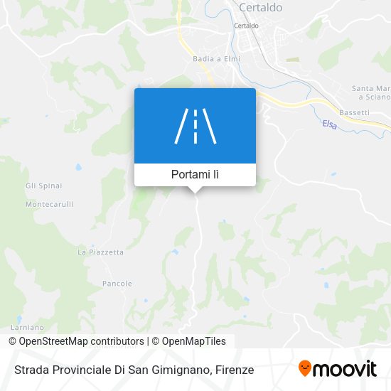 Mappa Strada Provinciale Di San Gimignano