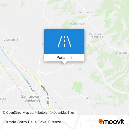 Mappa Strada Borro Delle Cave