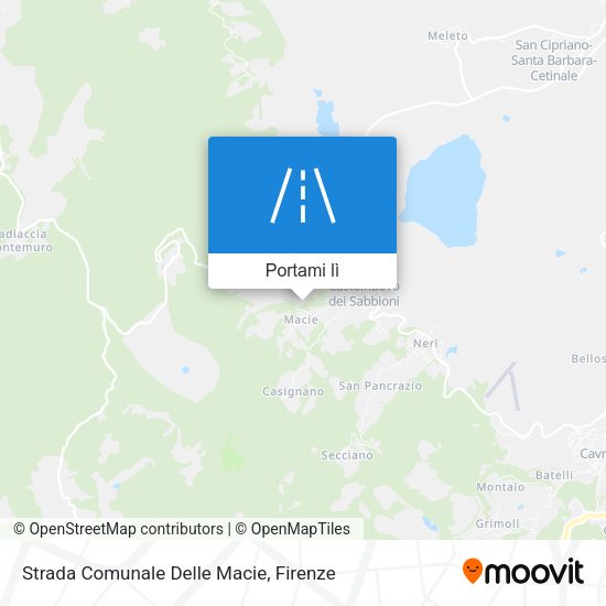 Mappa Strada Comunale Delle Macie