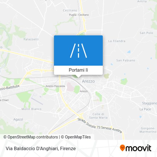 Mappa Via Baldaccio D'Anghiari