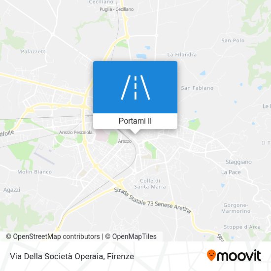 Mappa Via Della Società Operaia