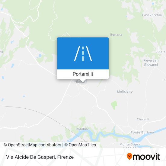 Mappa Via Alcide De Gasperi