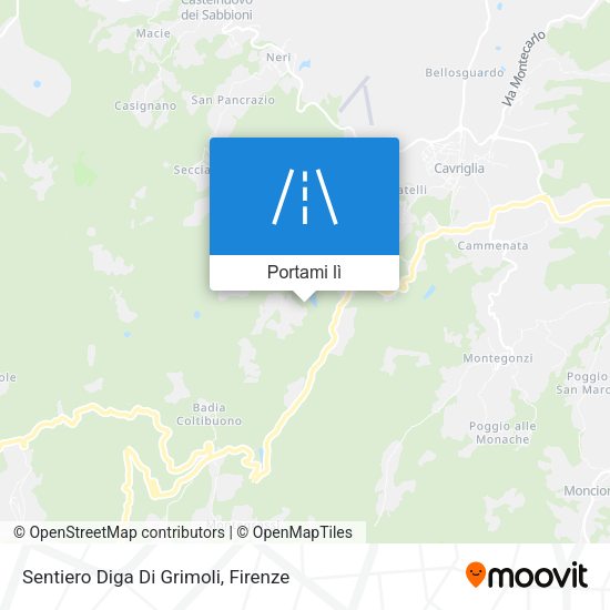 Mappa Sentiero Diga Di Grimoli