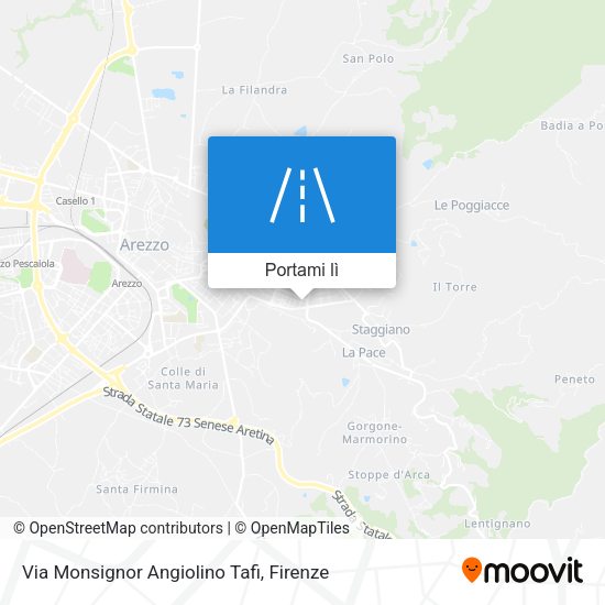 Mappa Via Monsignor Angiolino Tafi