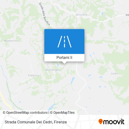 Mappa Strada Comunale Dei Cedri