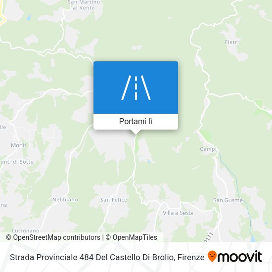 Mappa Strada Provinciale 484 Del Castello Di Brolio