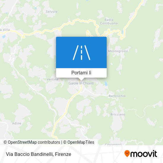 Mappa Via Baccio Bandinelli