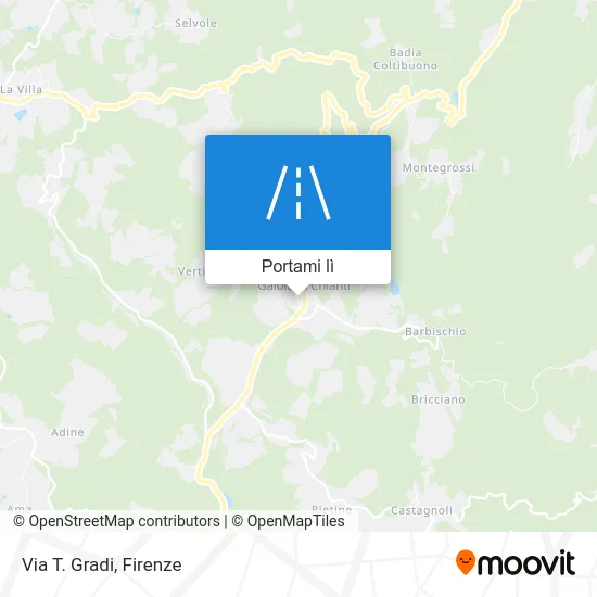 Mappa Via T. Gradi