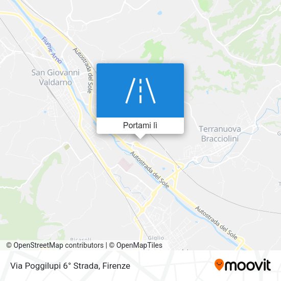 Mappa Via Poggilupi 6° Strada