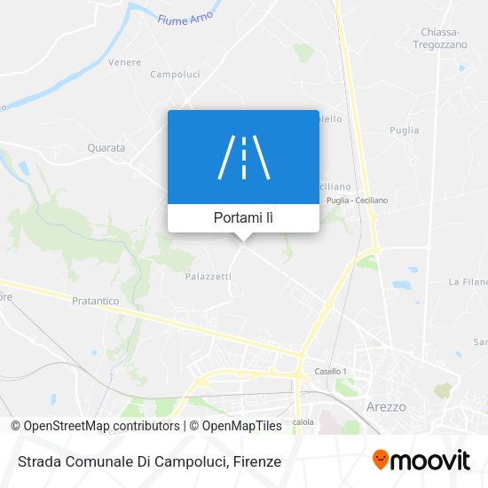Mappa Strada Comunale Di Campoluci