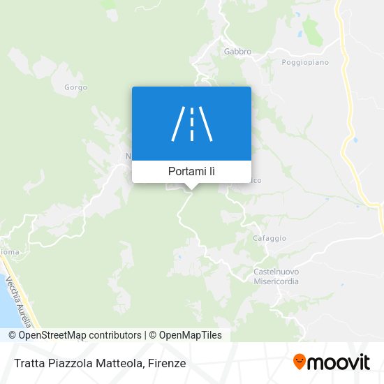 Mappa Tratta Piazzola Matteola