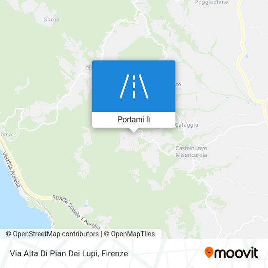 Mappa Via Alta Di Pian Dei Lupi