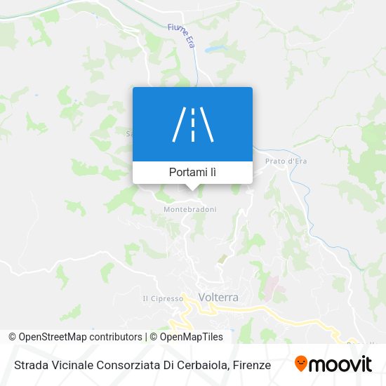 Mappa Strada Vicinale Consorziata Di Cerbaiola