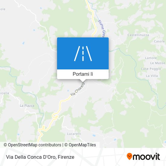 Mappa Via Della Conca D'Oro