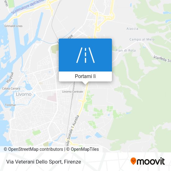 Mappa Via Veterani Dello Sport