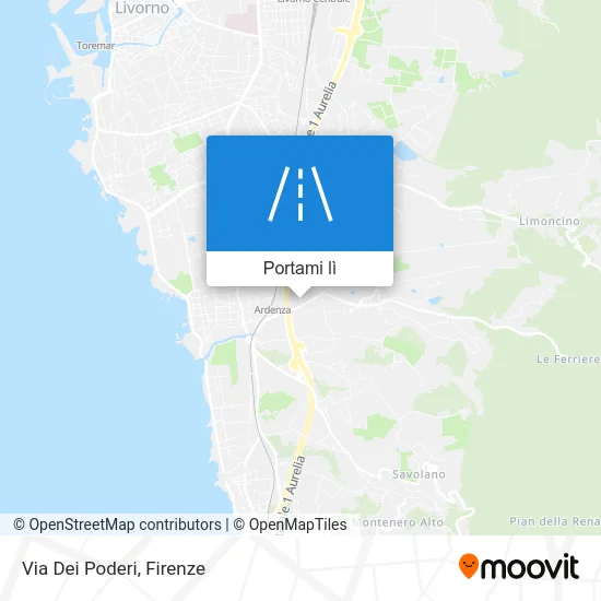 Mappa Via Dei Poderi