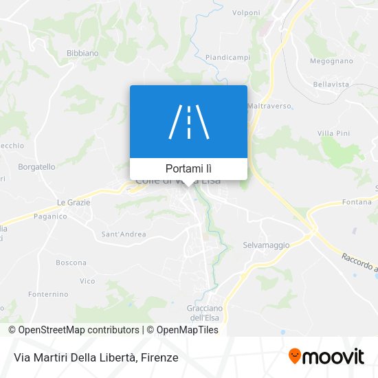 Mappa Via Martiri Della Libertà
