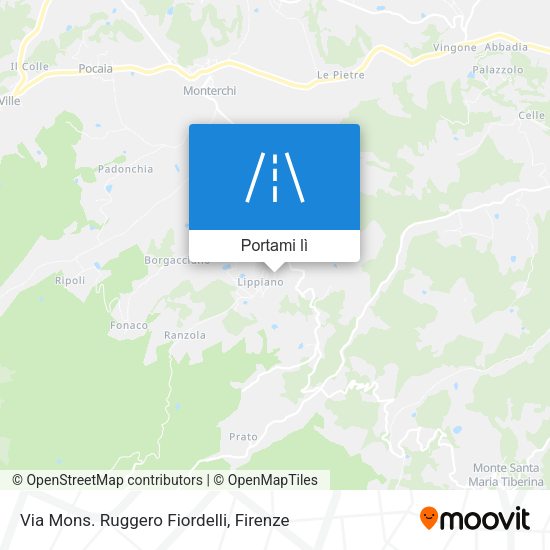 Mappa Via Mons. Ruggero Fiordelli