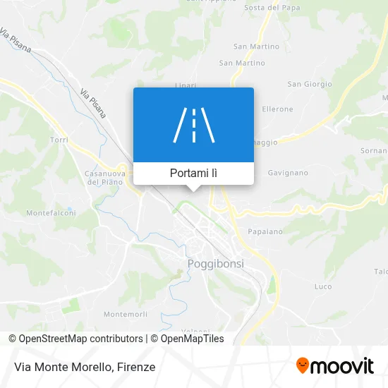 Mappa Via Monte Morello