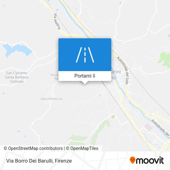 Mappa Via Borro Dei Barulli