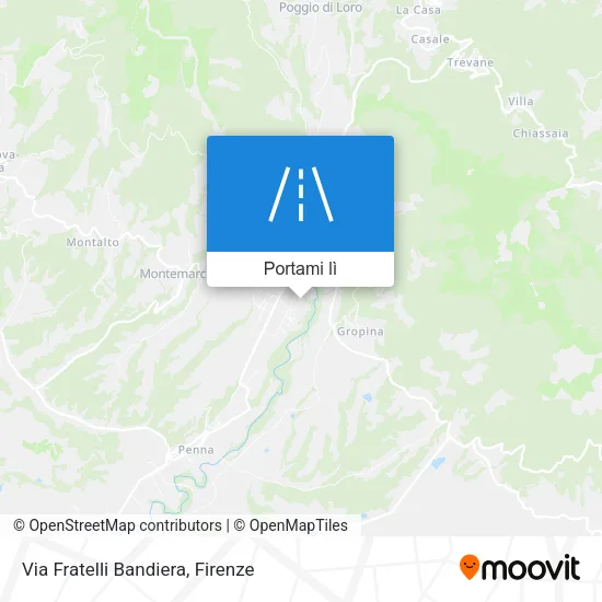 Mappa Via Fratelli Bandiera