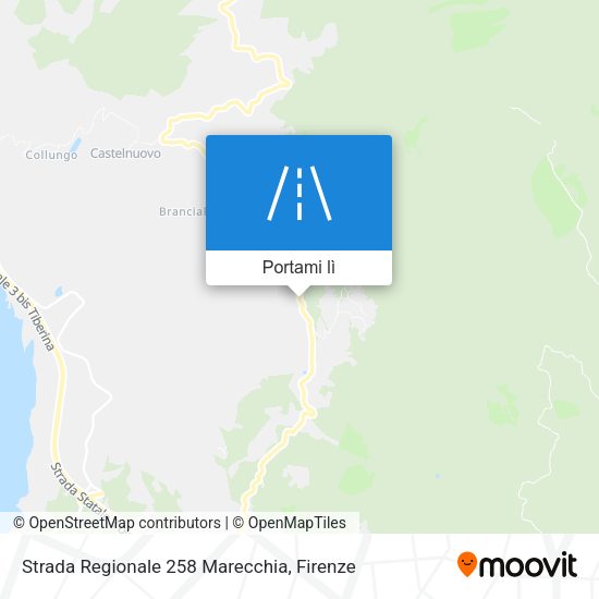 Mappa Strada Regionale 258 Marecchia