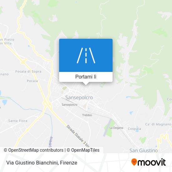 Mappa Via Giustino Bianchini