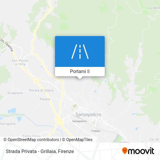 Mappa Strada Privata - Grillaia