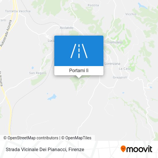 Mappa Strada Vicinale Dei Pianacci