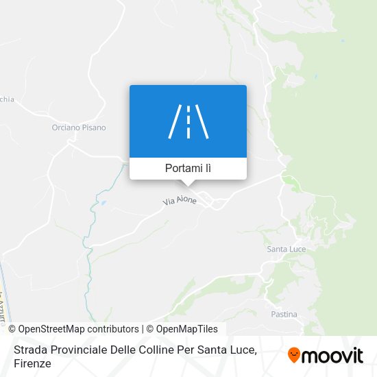 Mappa Strada Provinciale Delle Colline Per Santa Luce
