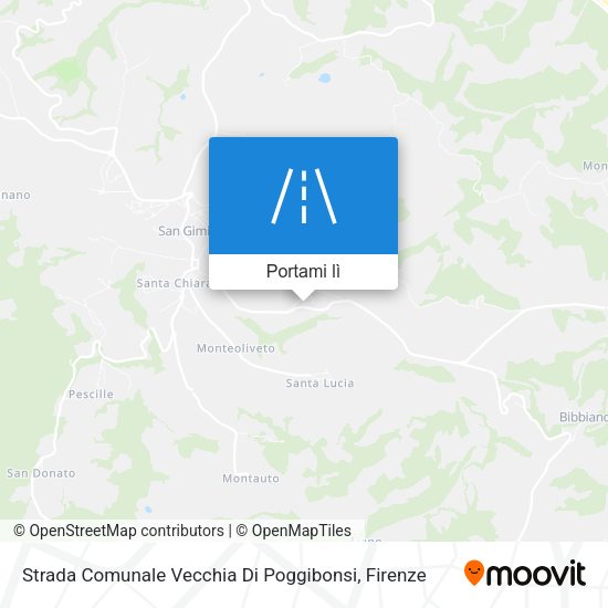 Mappa Strada Comunale Vecchia Di Poggibonsi