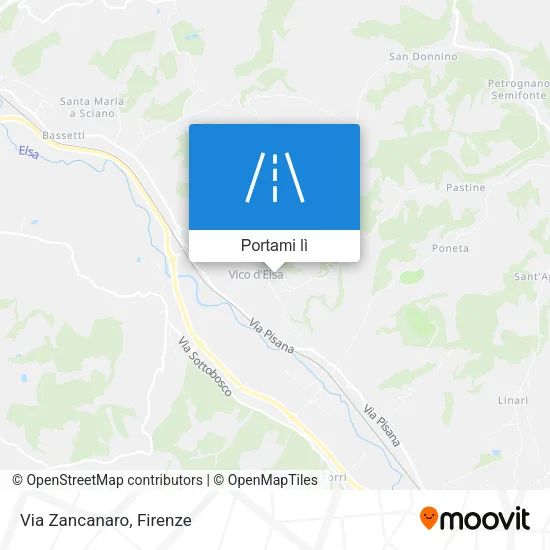 Mappa Via Zancanaro