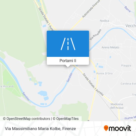 Mappa Via Massimiliano Maria Kolbe