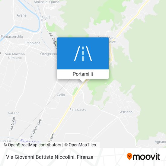 Mappa Via Giovanni Battista Niccolini