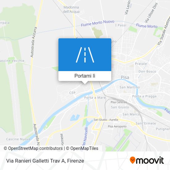 Mappa Via Ranieri Galletti Trav A