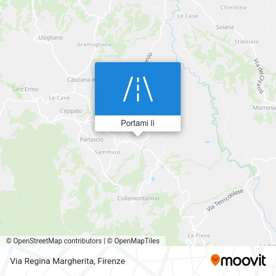 Mappa Via Regina Margherita