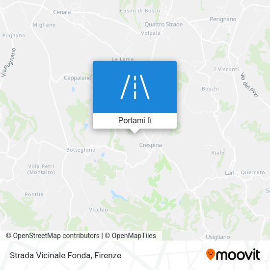 Mappa Strada Vicinale Fonda