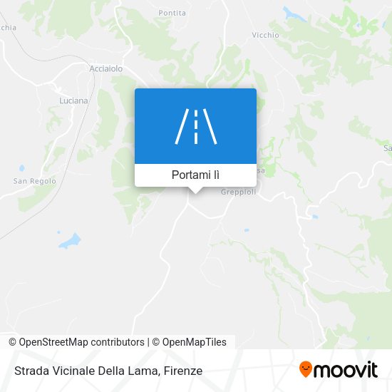 Mappa Strada Vicinale Della Lama