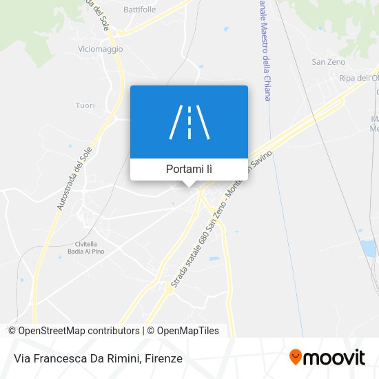 Mappa Via Francesca Da Rimini