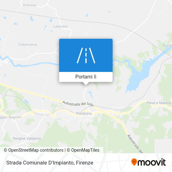 Mappa Strada Comunale D'Impianto