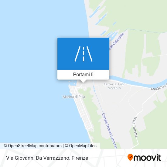 Mappa Via Giovanni Da Verrazzano