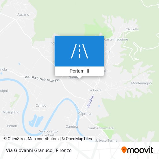 Mappa Via Giovanni Granucci
