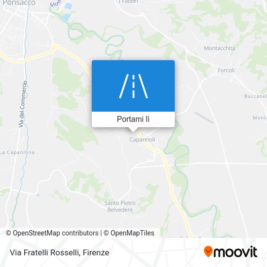 Mappa Via Fratelli Rosselli