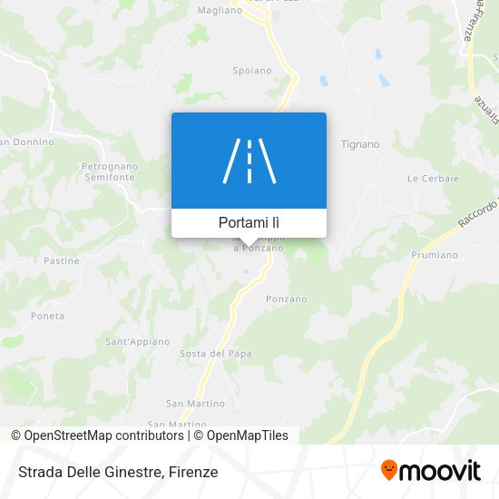 Mappa Strada Delle Ginestre