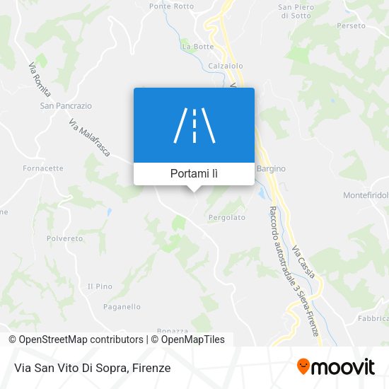 Mappa Via San Vito Di Sopra